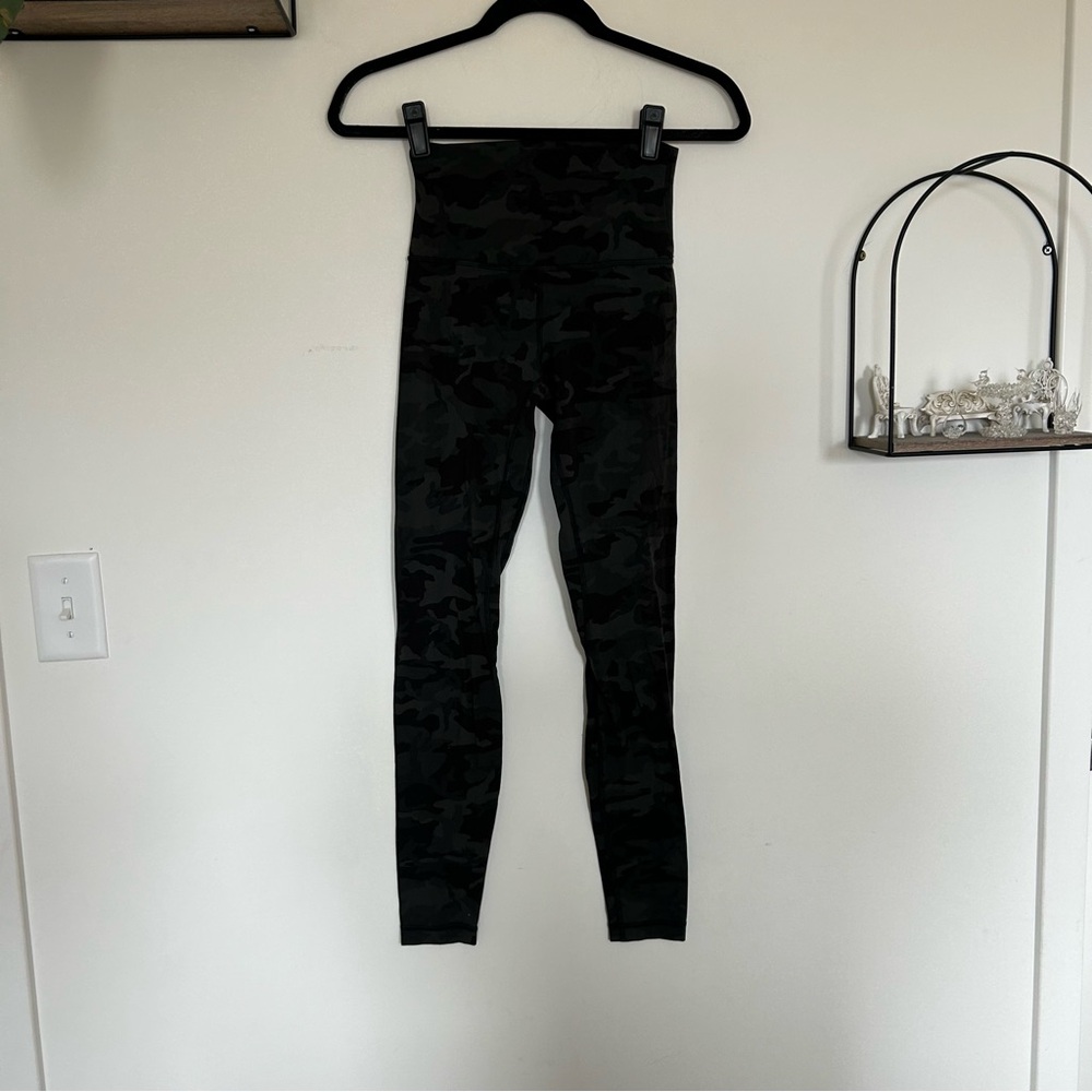 Lululemon Align Pant Leggings Camo Camouflage Green Size‎ 4